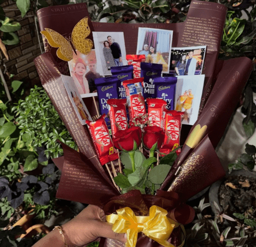 Hampers and chocolate bouquet